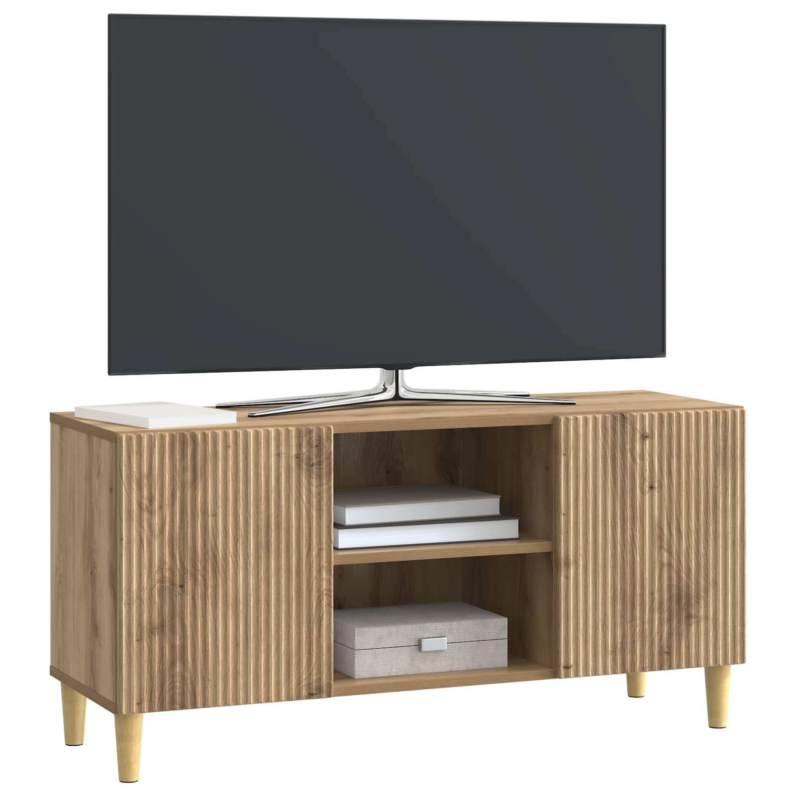drewnopochodny vintage'owy styl prostokątny 102 x 34 5 x 50 cm brązowy