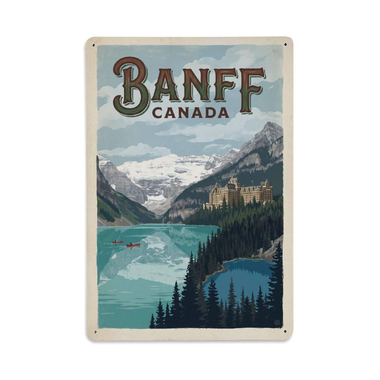 Travel Canada Banff Retro Metal Tin Sign