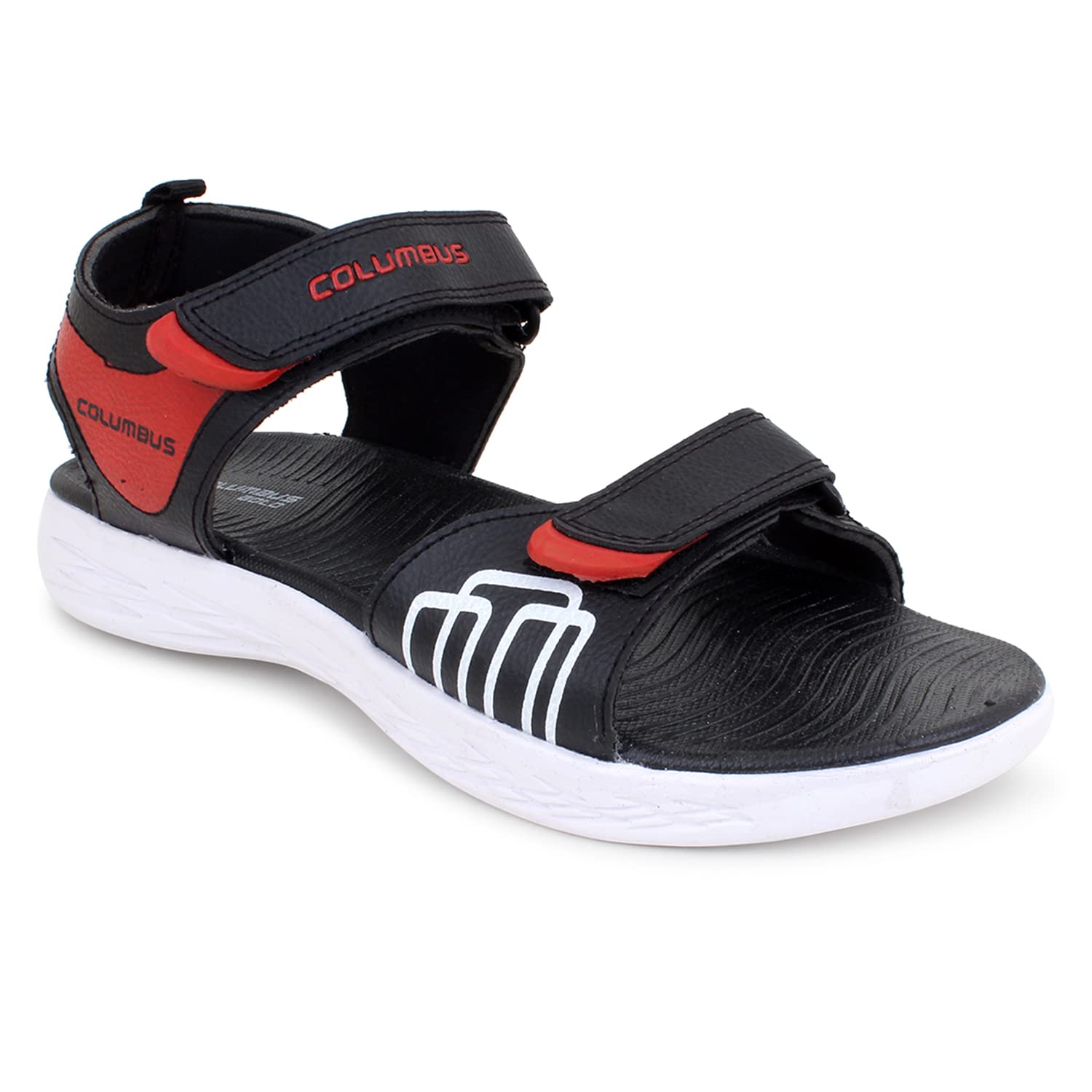 Columbus/SUMMER-FIT01_Black/RED/Men Sports Sandals (B0BJW7D5RS) Amazon Price History, Amazon Price Tracker