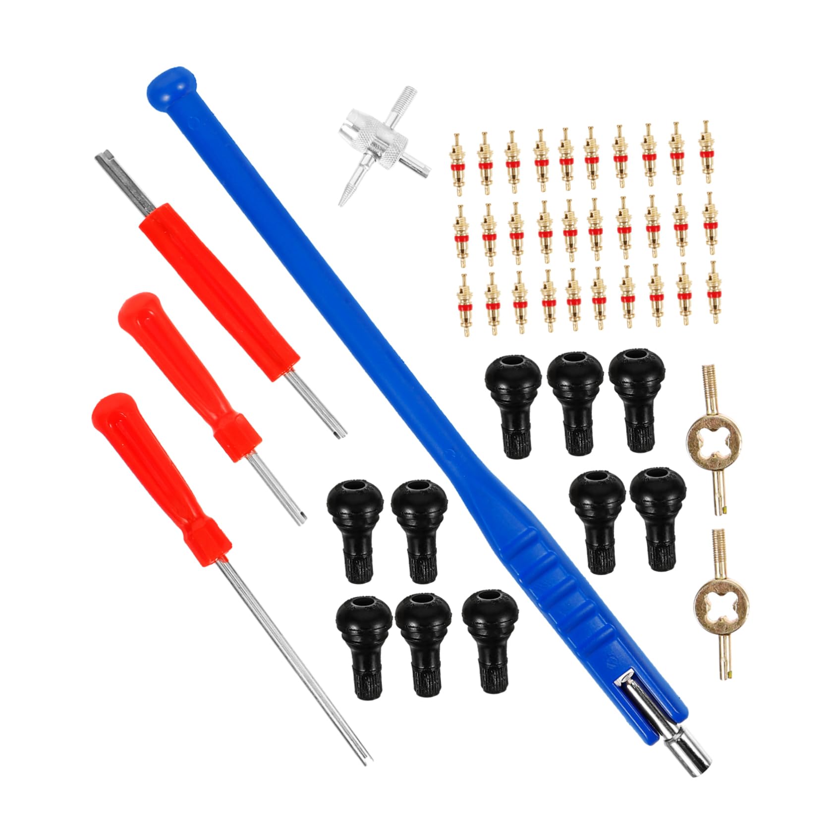 SOLUSTRE 5sätze Ventil-kernentferner Und Reifenventilwerkzeugset Teile Für Einfache Reifenreparatur Ventilausdreher Und Wrench-tools Für Autos Und Motorräder
