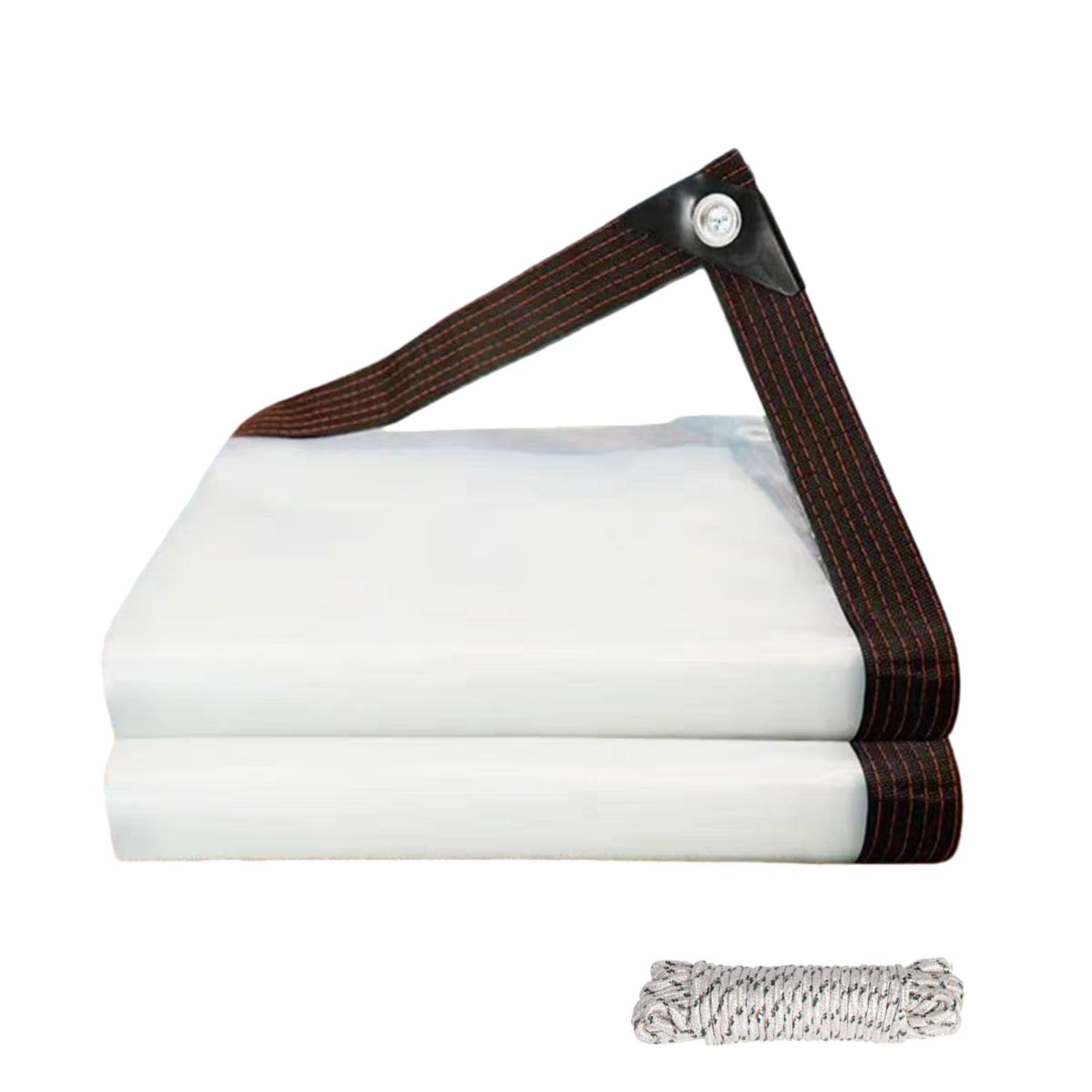 Lonas impermeables transparente exterior 250x325 cm resistente al polvo con ojales para porche