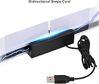 Vista 3 de MSR90 USB Swipe Magnetic Credit Card Reader 3 Tracks Mini Smart Card Reader MSR605 MSR606 Deftun