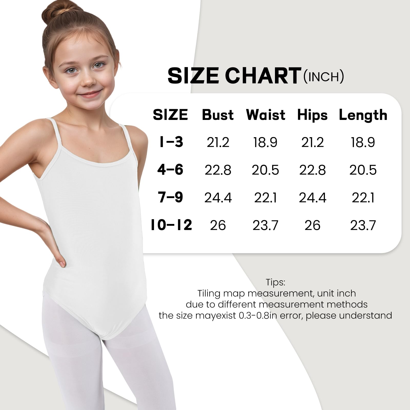 Wildarms Maillot de ballet sin mangas para niñas, estilo camisola, Rojo, 4-6