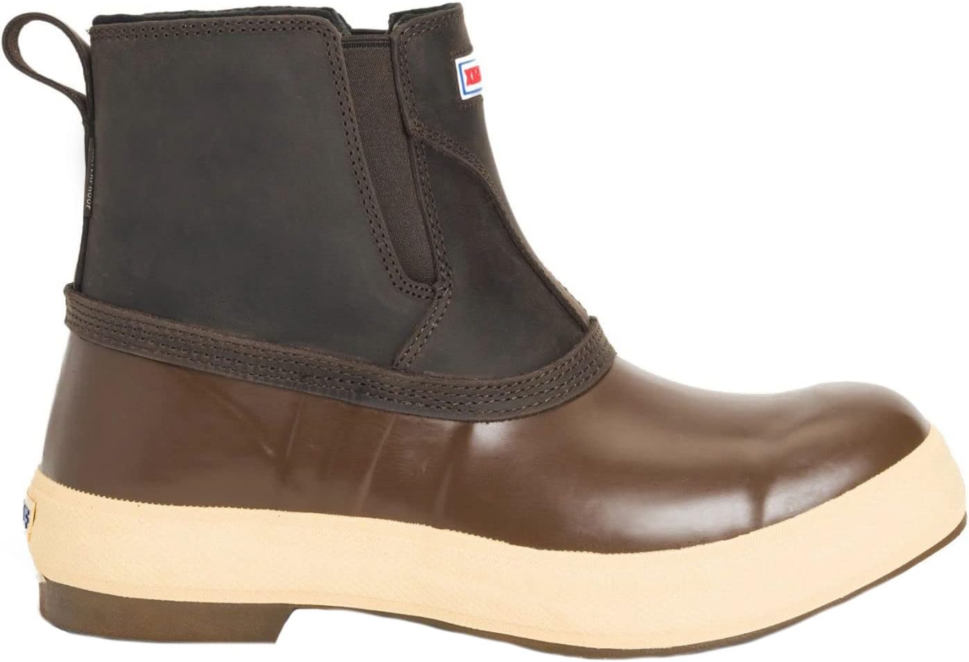 Xtratuf mens 6" Legacy Chelsea Waterproof Weatherproof Leather Upper Slip Resistant Cushioned Ankle Deck Boots