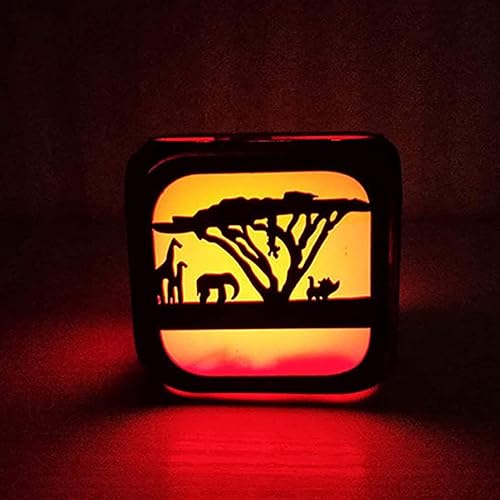 Miniatura 4 de Reloj despertador Forest Lion King creativo 3D LED pequeño despertador para habitación de los niños dormitorio con luz nocturna LED reloj
