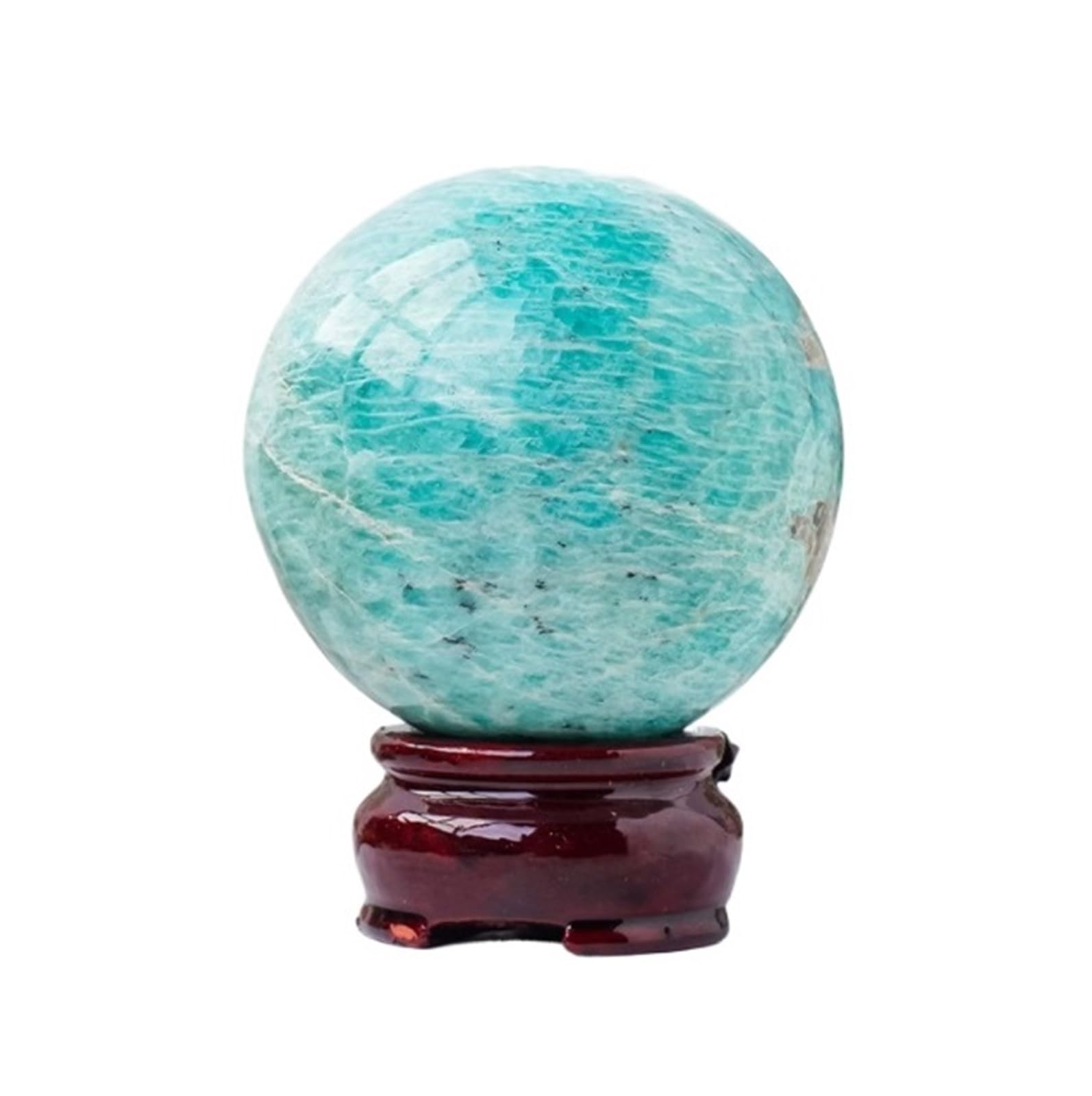 Crystal Ball Ornament Natural Crystal Ball Stone Sphere Ornaments Polished Specimen For Home Office Decoration Decoration(7.5-8cm)