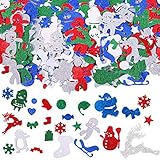 ⛄🎄【Selbstklebende weihnachten Schaumaufkleber】 Bastel Sticker bestehen aus EVA-Schaum, zeichnen sich durch Umweltfreundlichkeit und Leichtigkeit aus. Die weihnachten-Aufkleber sind bereits in verschiedene Formen geschnitten. Sie können sie direkt verwenden, um Zeit und Energie zu sparen. definitiv eine gute Wahl für weihnachten-Dekoration.