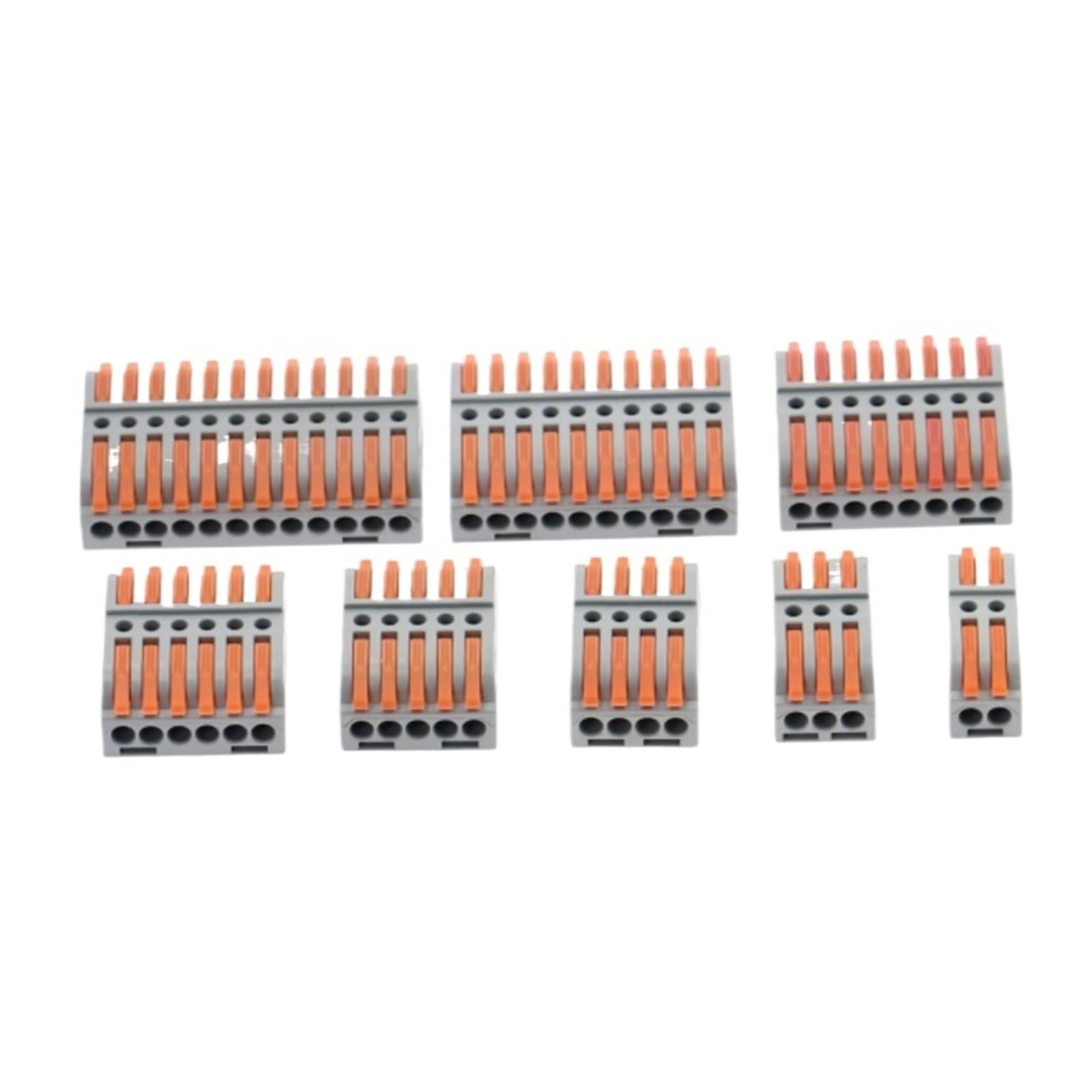 Connettore di cablaggio rapido da 2-12 pin Cavo di cablaggio splitter universale Push-in Can Combinato Morsettiera for casa 223(8P,20pcs)