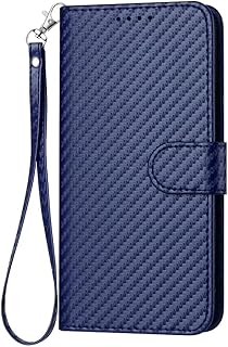 Funda para iPhone 13, piel de primera calidad en relieve, función atril y ranuras para tarjetas, compatible con iPhone 13, color azul