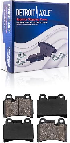 Miniatura 29 de Detroit Axle - Kit de Freno para Chevrolet Tracker Suzuki Vitara 99-04, Pastillas de Freno Delanteras Cerámicas w/Herrajes Traseros Semimetálicos