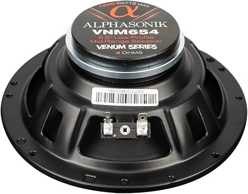 Miniatura 6 de Alphasonik 1 par de altavoces VNM654 VENUM PRO Series de 6.5 pulgadas, 1200 vatios máx. 300 vatios RMS de montaje poco profundo para audio de