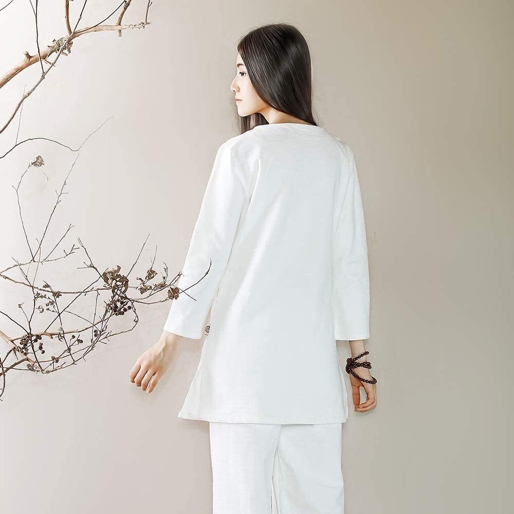 Vier-Jahreszeiten-Tai-Chi-Uniform-Set, Kampfsport-Anzug, Damen-Zen-Meditations-Kleidungsset, buddhistisches Outfit, chinesische Kung-Fu-Kleidung, Baumwolle, Tai-Chi-Kampfsport-Anzug, Zen-Meditation,