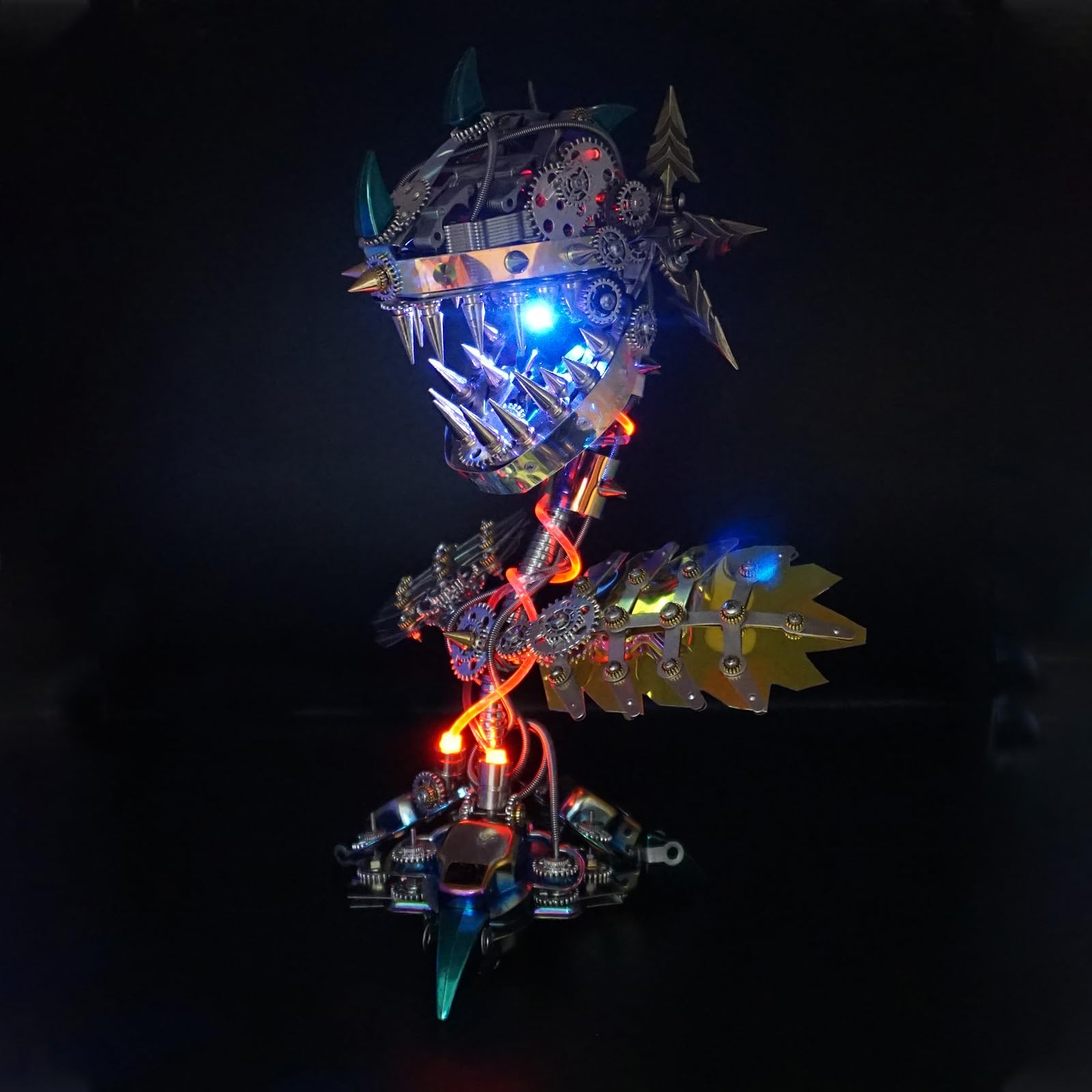 Metalkitor Chom-per 3D-Metall-Puzzles für Erwachsene, mechanische Montage-Modell, Schreibtischdekoration, Geschenke für Halloween (770+ Stück)