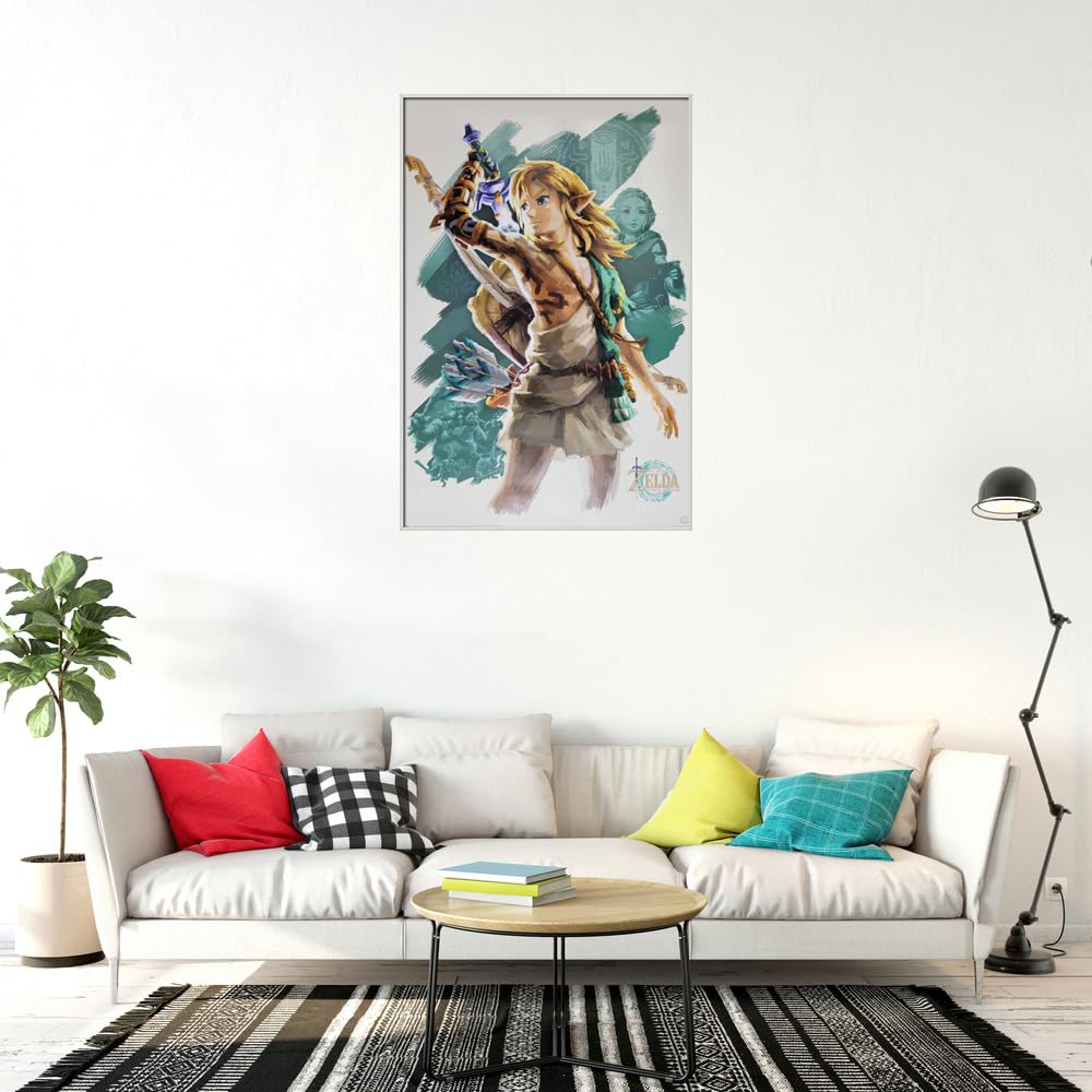 Amazon.co.jp: ゼルダの伝説:王国の涙-フレーム入りゲームポスター