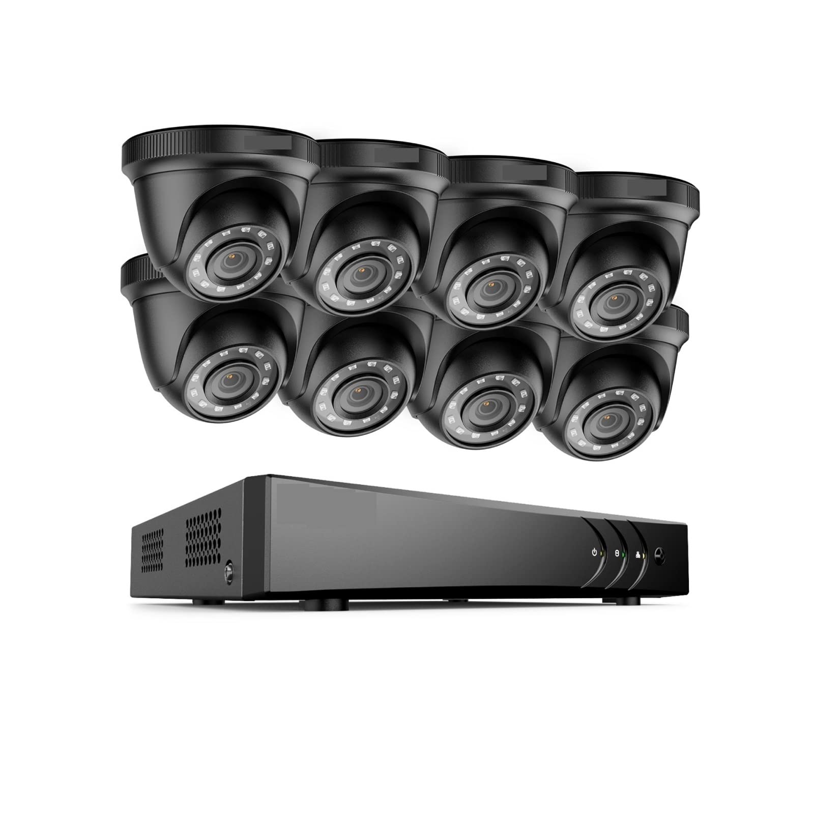 8CH 1080P FHD System nadzoru wideo H.265 + 5w1 ​​5MP Lite Rejestrator 1080P Zewnętrzna, odporna na warunki atmosferyczne kamera bezpieczeństwa CCTV(None,8pcs cameras)