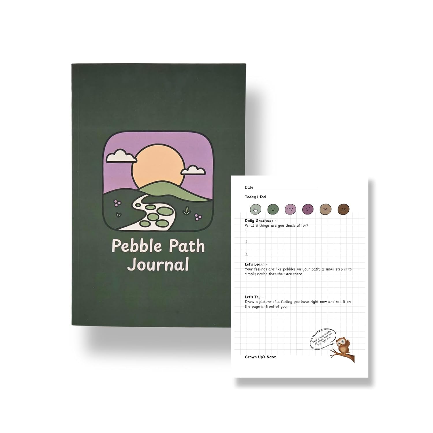Pebble Path Journal: Therapist-Approved Kids Emotional Regulation Journal | Ages 3-10 | Parent-Child Daily Mindfulness & Feelings Journal | Social Emotional Learning | CBT & Somatic Tools for Big Emotions