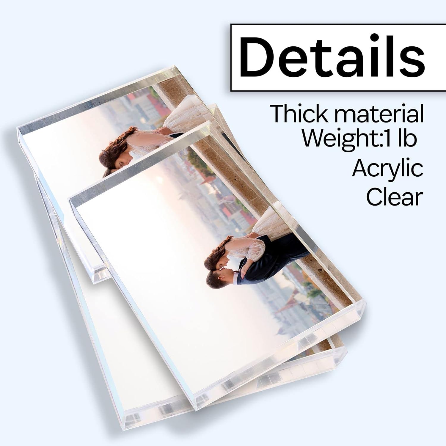 Canetti Design The Original Magnet Frame in Frame -Clear Acrylic (Clear, 5x7)