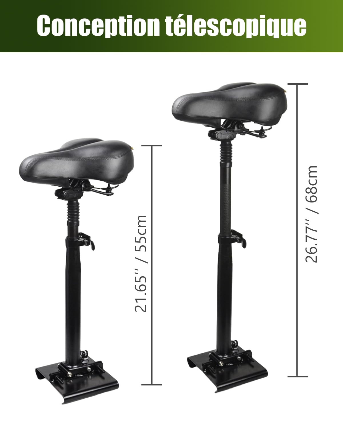 Siège de scooter électrique Bison | Accessoires de Trottinette Maroc Siège de scooter électrique Bison | Accessoires de Trottinette Maroc