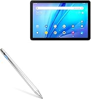 Vista 1 de BoxWave Lápiz óptico compatible con TCL Tab 10s – AccuPoint Active Stylus, lápiz digital electrónico con punta ultra fina – plateado metálico