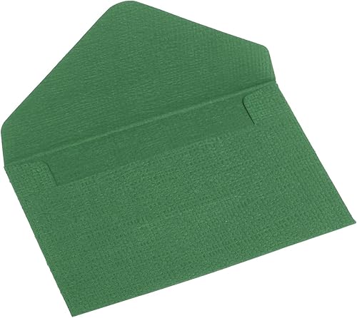 Miniatura 4 de PATIKIL Mini sobres, paquete de 20 soportes pequeños para tarjetas de regalo, sobres de invitación de negocios para bodas, cumpleaños, color verde