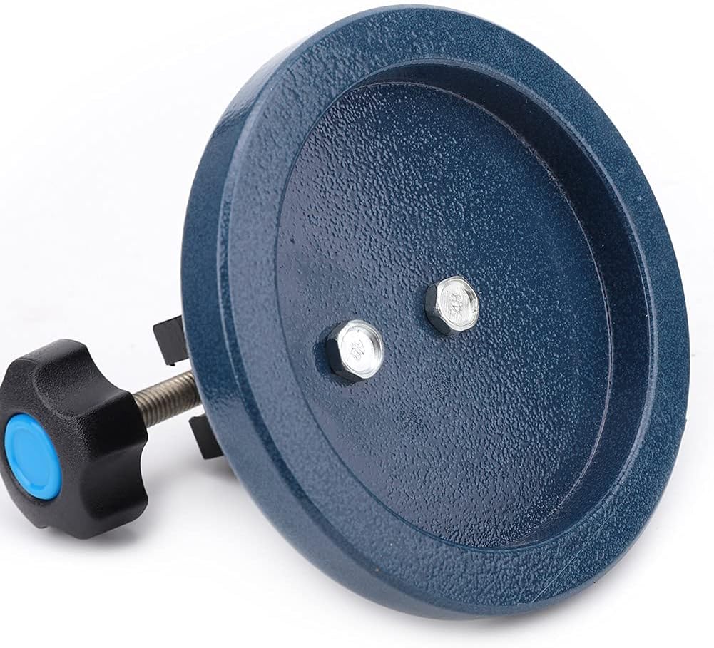 0 - 100mm Micrometer Stand Bracket with Round Base, Cast Steel Micrometer Holder for Screw - Thread Outside Micrometer, Stable Pedestal for Machining and Calibration