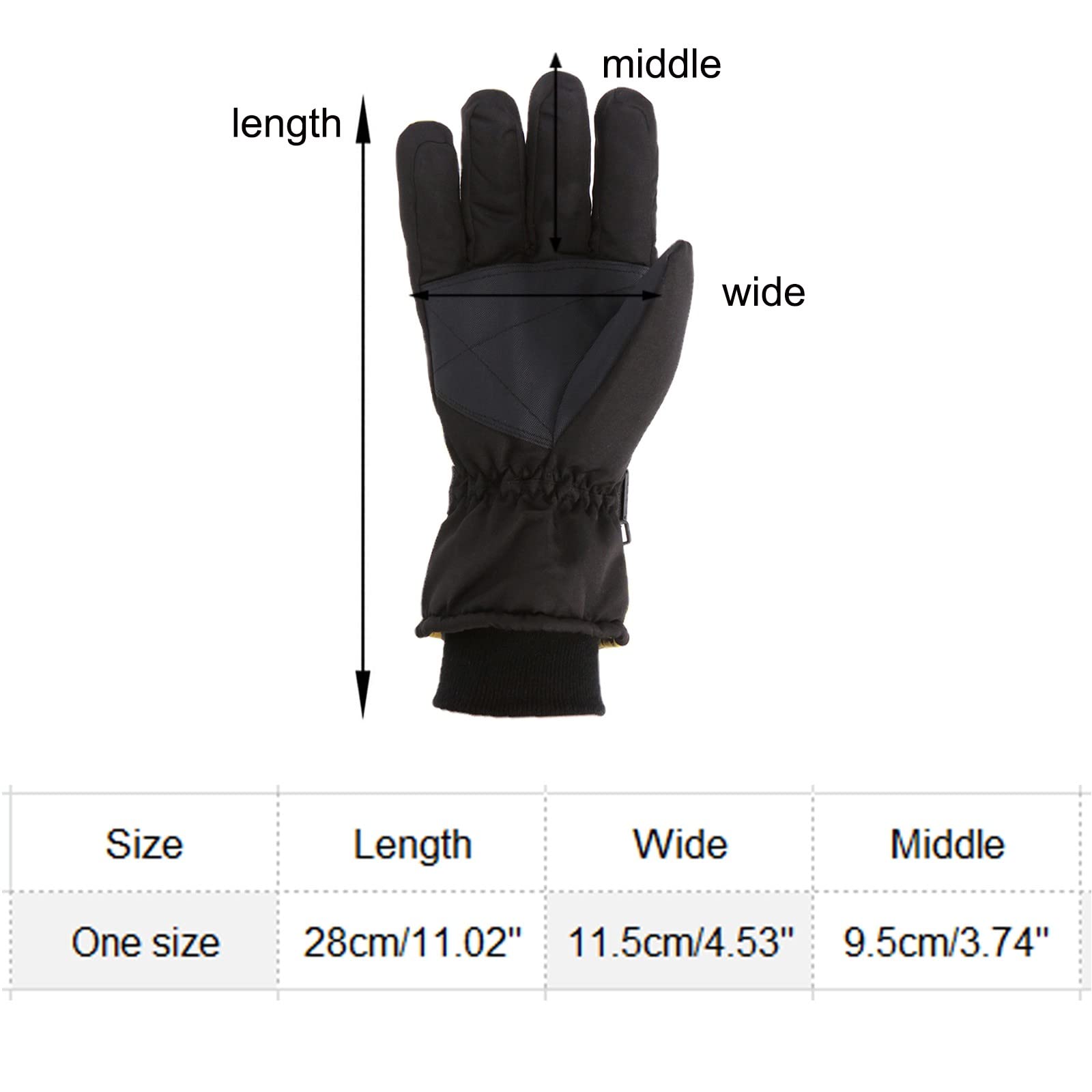 Guanti invernali caldi M, con due dita, impermeabili, antivento, touch screen, guanti da ciclismo e pesca | Leroy Merlin