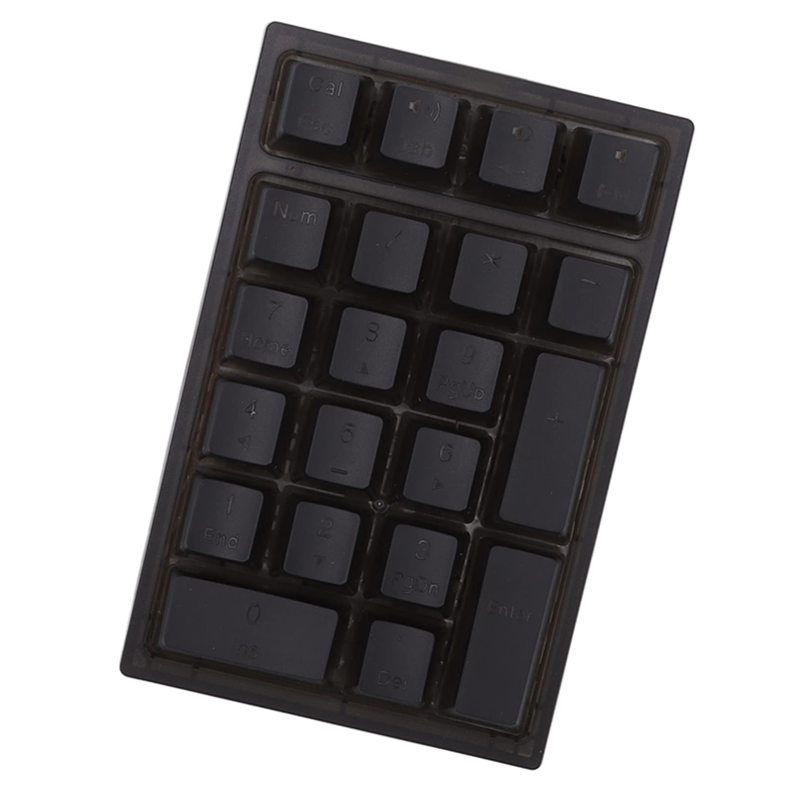 Pavé Numérique Mécanique Ergonomique à 21 Touches avec Rétroéclairage RVB pour Ordinateur Portable, Clavier Numérique à Réponse Rapide pour Claviers 87/82/68/61, Plug and Play, Blanc (Black)