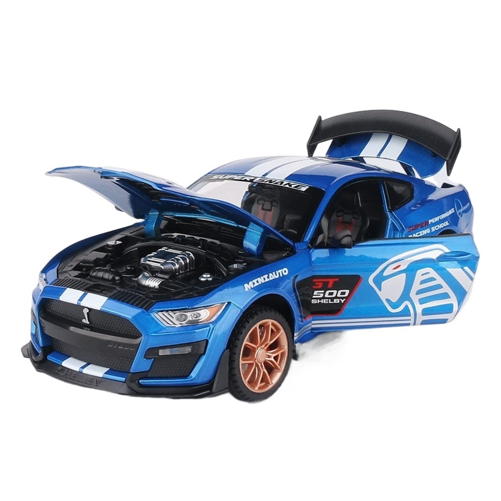 Amazon.com: MING ZHEN Toy car Model 1:24 Ford Mustang Shelby