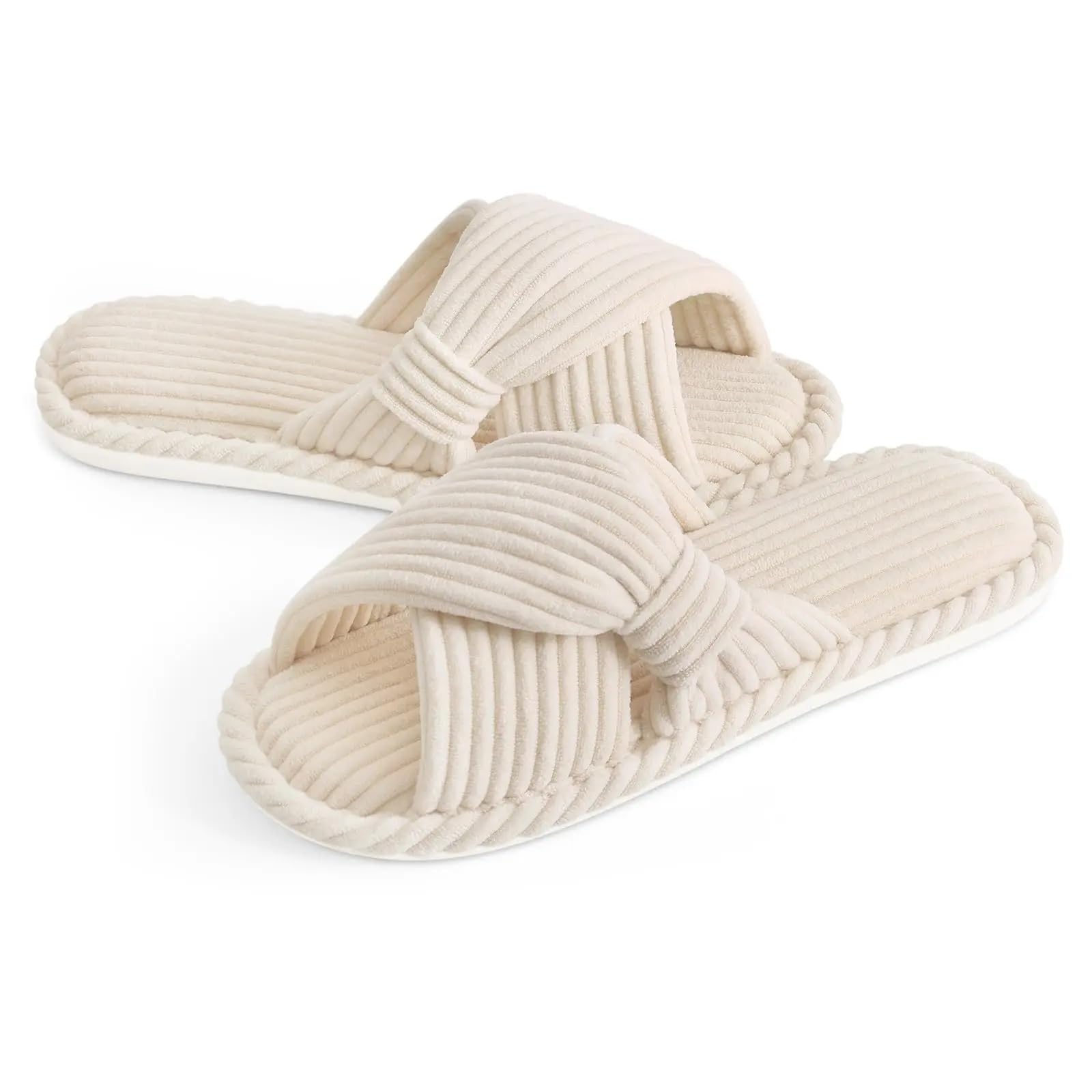 Ciabatte da donna, pantofole da casa aperte, pantofole da interno Per la Camera da Letto(Grey,250)