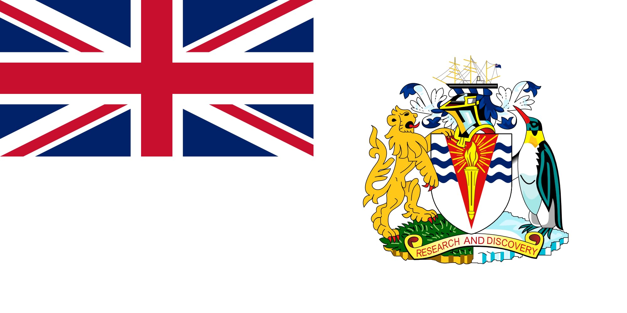 Drapeau Territoire antarctique britannique XL : Ne craignez plus la décoloration