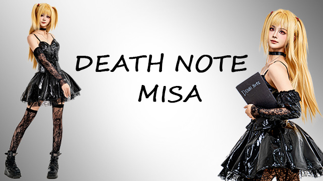 OSIAS Women Anime Misa Amane Black Dress Cosplay Costume (S) : Amazon.ca:  Clothing, Shoes & Accessories