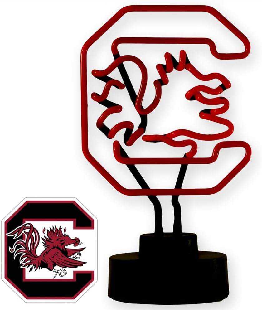 South Carolina Gamecocks Table Top Neon Light