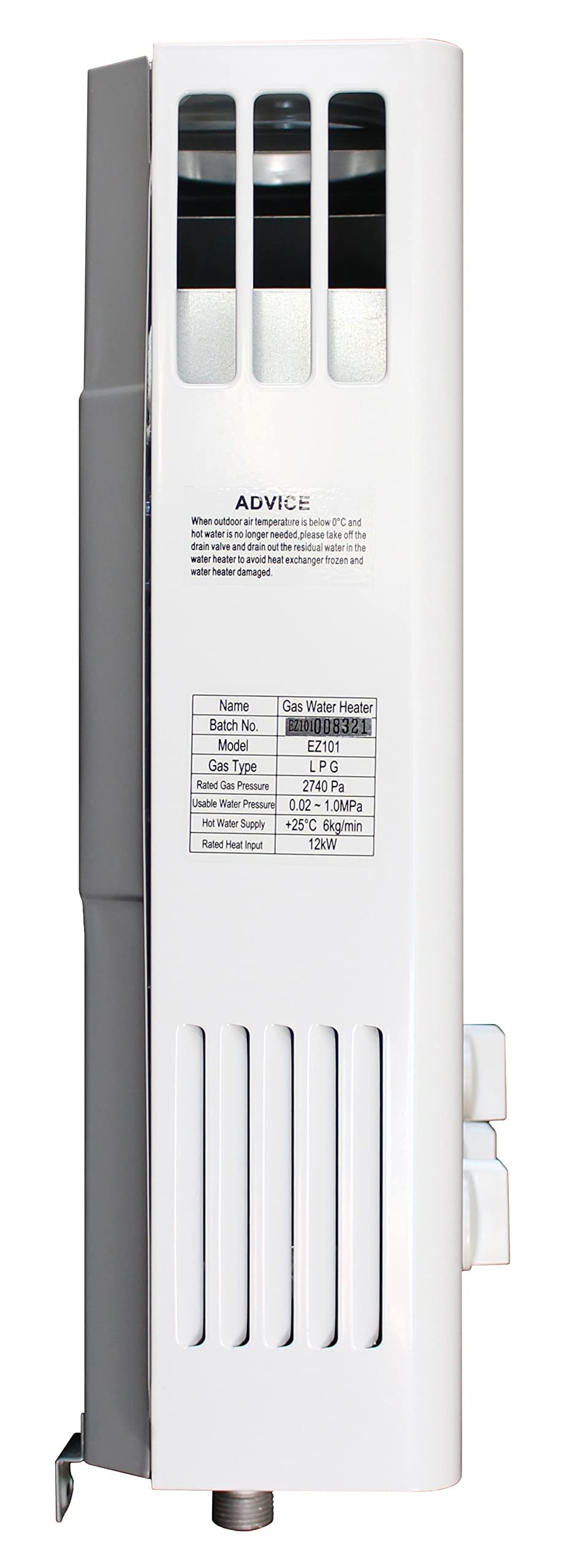 EZ 101 Tankless Water Heater - Propane (LPG) Gas - 2 GPM - Small - Portable  - Point of use - Battery Powered Ignition - Camping - RV - Hunting, Water  Heaters - Amazon Canada