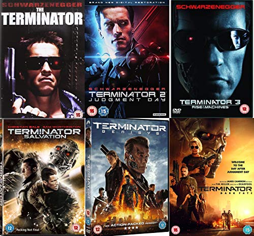 Terminator 1-6 DVD complete collection the terminator + terminator 2 judgment day + Rise of the machines + Salvation + Genisys + Dark Fate