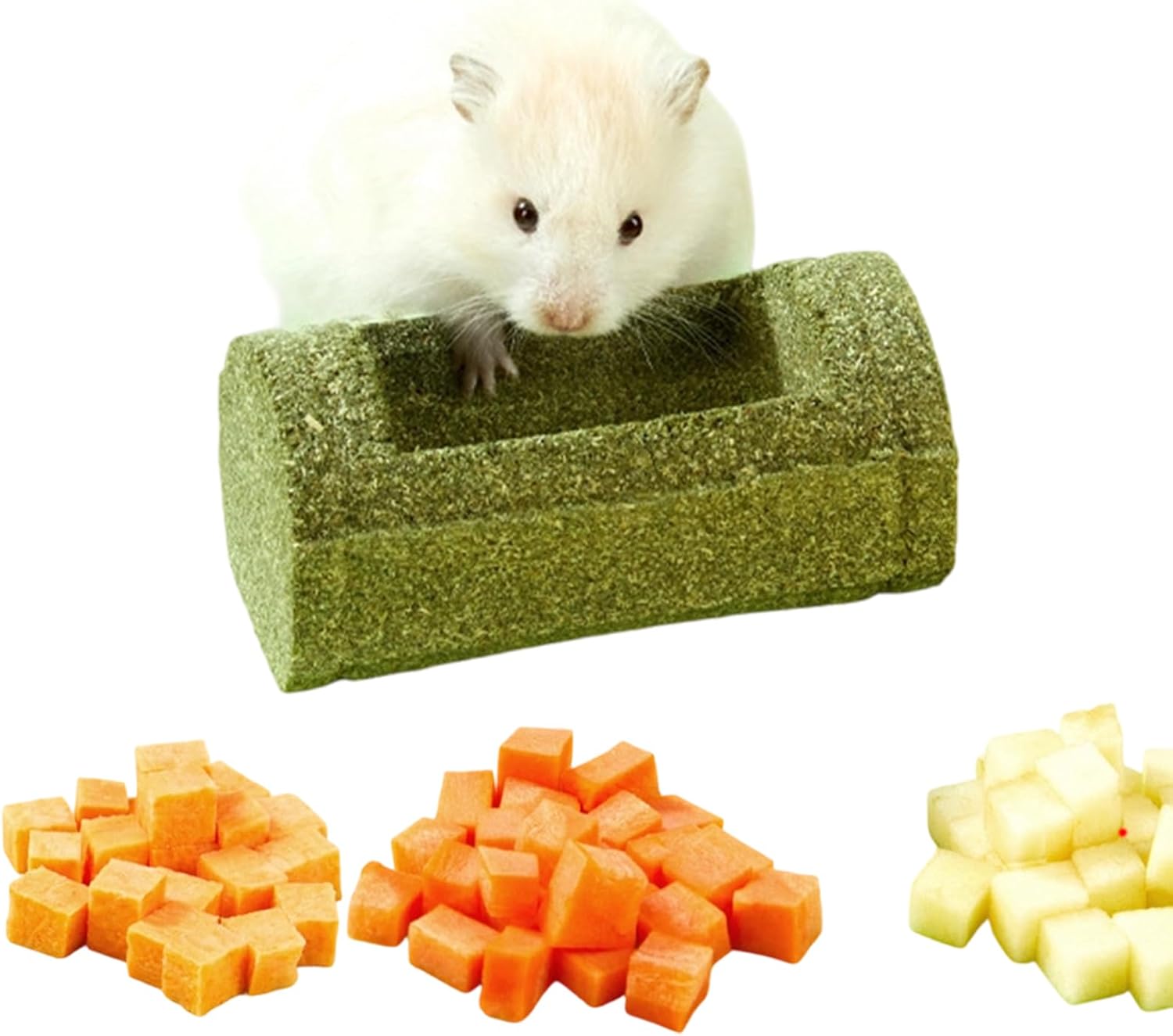 Ahuuen Kaninchen Kauspielzeug Zur Zahnpflege,Futternapf Für Kleintiere,Natürliches Chinchilla Spielzeug | Für Hamster Und Kaninchen Zum Zähneknirschen, Nagen, Spielen, Zur Beschäftigung Und Gegen