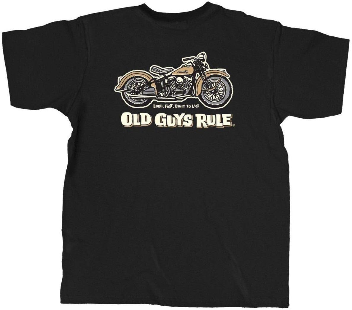 OLD GUYS RULEMen's Graphic T-Shirt, Panhead - Father's Day, Birthday Gift - Funny Novelty Tee for Motorcycle Riders, Bikers