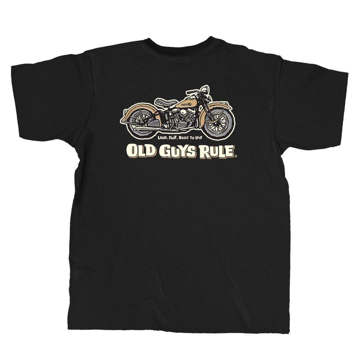 OLD GUYS RULEMen's Graphic T-Shirt, Panhead - Father's Day, Birthday Gift - Funny Novelty Tee for Motorcycle Riders, Bikers