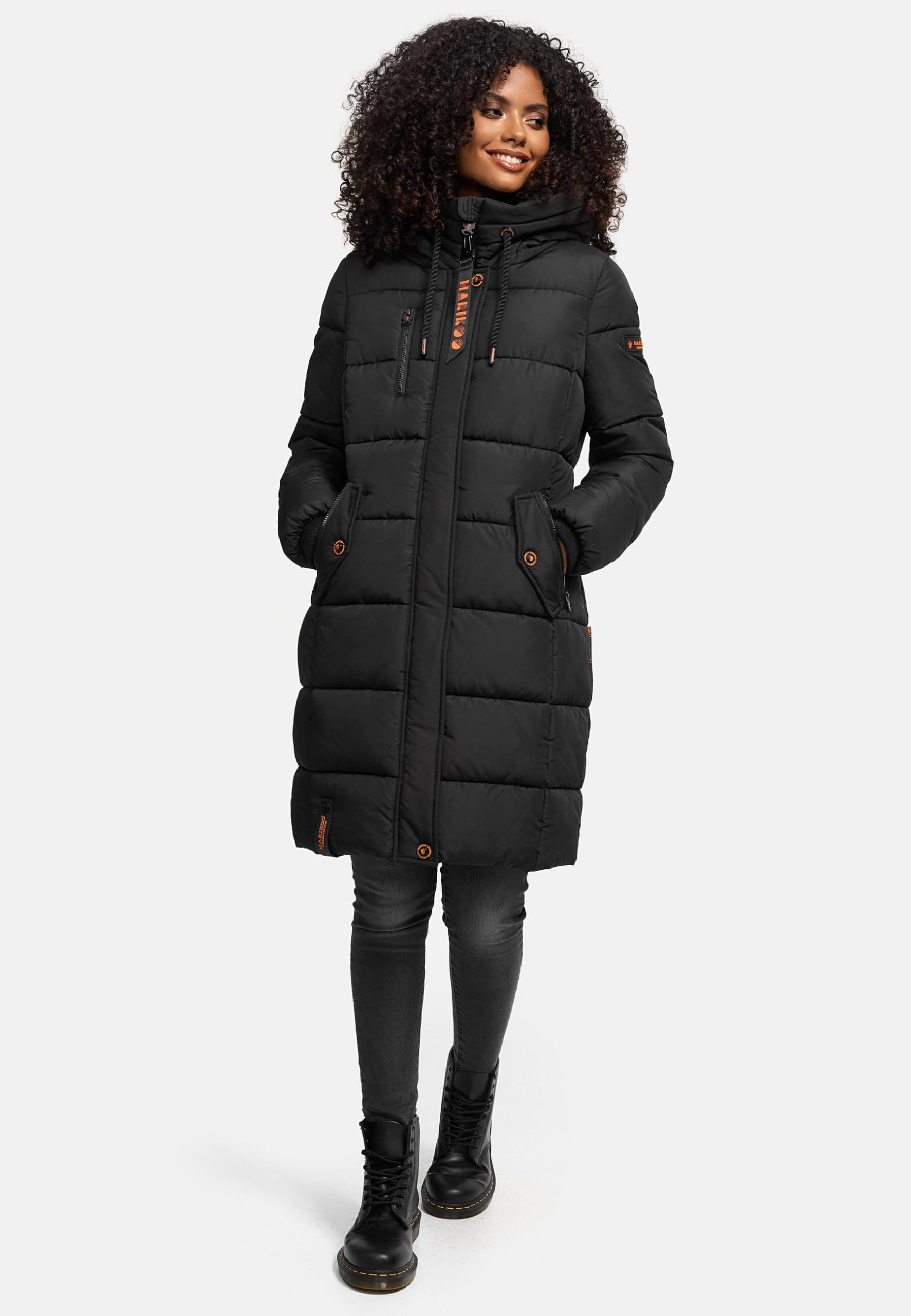 MARIKOO Damen Winter Jacke Stepp Parka Mantel Winterjacke warm gefüttert Yuikoo XS-XXL