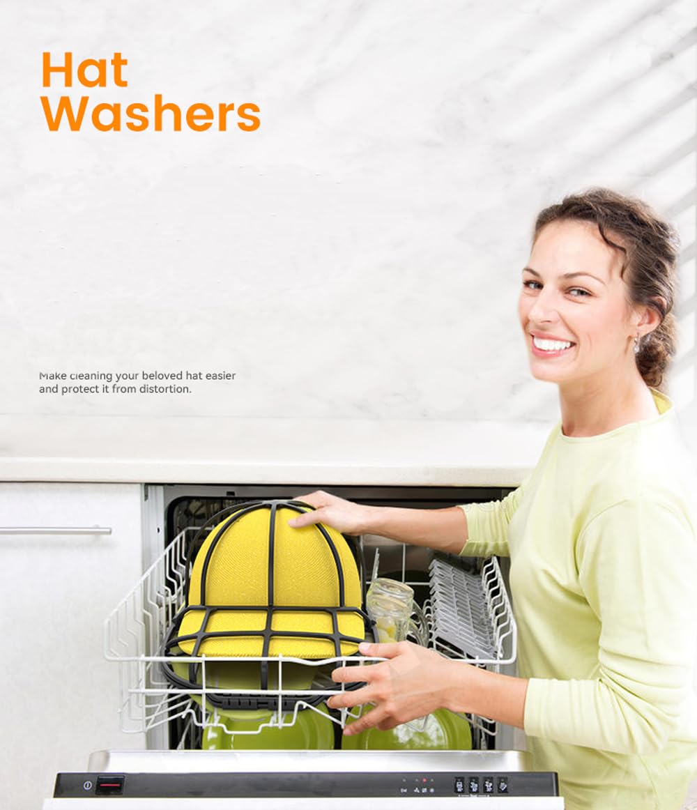 Eternatastic Hat Washer Cage Baseball Cap Washing Cage Hat Washer for Washing Machine - Keep Your Caps in Shape While Washing and Drying - Ideal for Ball caps