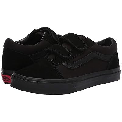 Vans Kids Old Skool V (Big Kid) Kids Shoes Black/Black