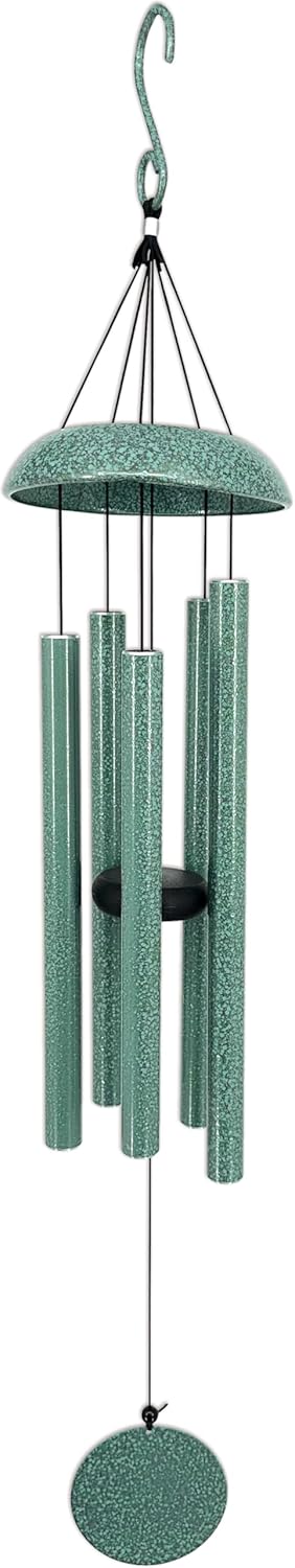 Sunset Vista Designs Speckled Green Wind Chime, 36-inch Height