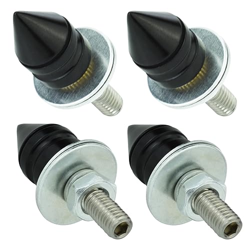 Arenbel Tornillos de punta para placa de matrícula, tornillo de etiqueta de automóvil, kit de tuercas de fijación de marco de motocicleta, apto para disponible en Yaxa Mexico