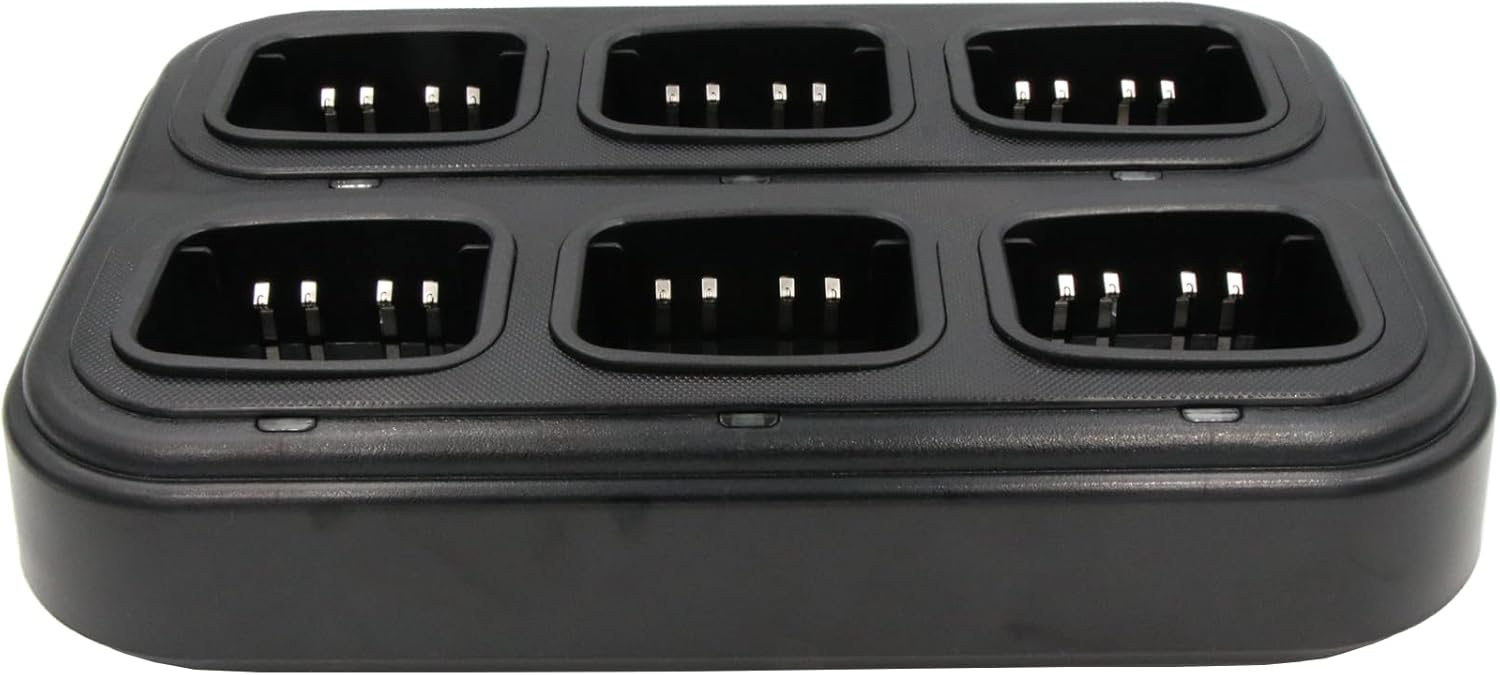 Multi Unit Charger for Motorola CP185 CP100D CP1300 PMNN4476A PMNN4080 PMNN4082 Radio Six-Unit Charging Station