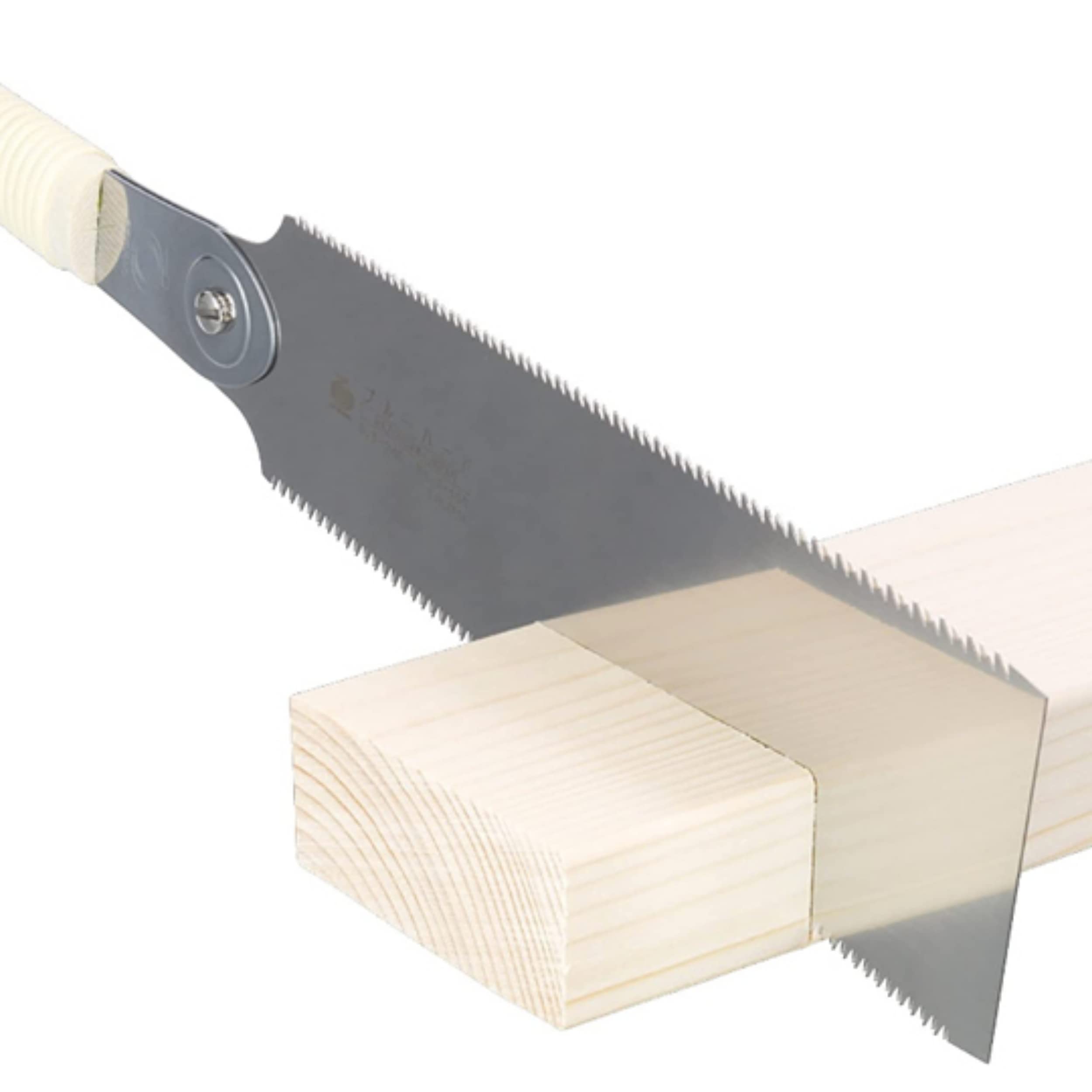 Sierra japonesa Sol-éco Ryoba 240 | Sierra manual para madera | Hoja flexible con dos dientes para corte transversal y longitudinal | Carpintería, obra | Mango de ratán | Made in Japan