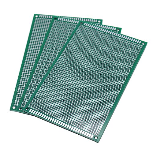 Sscon 3Pcs 9x15cm Double Sided Prototype PCB Universal Printed Circuit