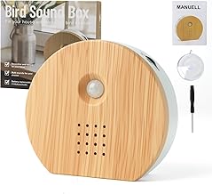 Bird Chirping Sound Box, White Noise Nature Singing Bird Box with Motion Sensor & Timer, 11 Soothing Natural Sounds, Portable Bird Sound Box for Home, Bathroom, Office, Travel, Relaxation