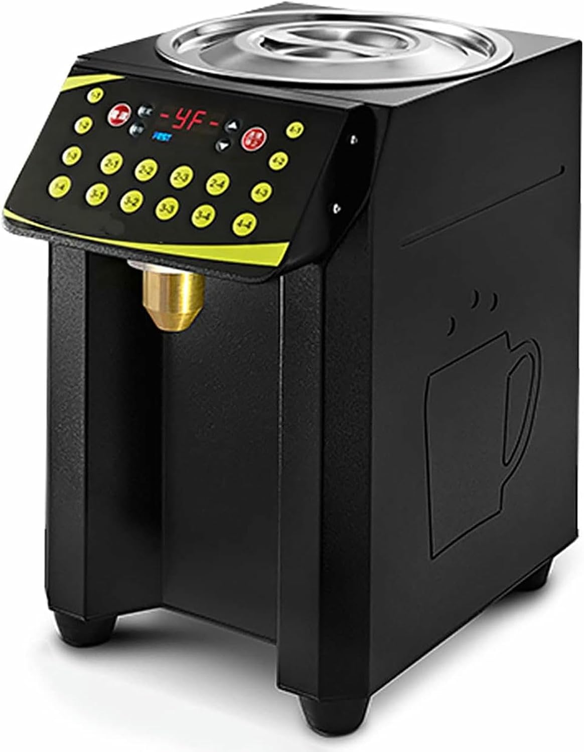 8.5 L Fructose Automatic Dispenser, 360 W Syrup Filling Machine, A Barrel in Precise Quantification Stainless Steel of 16 Grids, Can Be Used at ~/