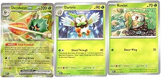 Decidueye ex 015/197 Double Rare - Obsidian Flames - Pokemon Evolution 3 Card Lot