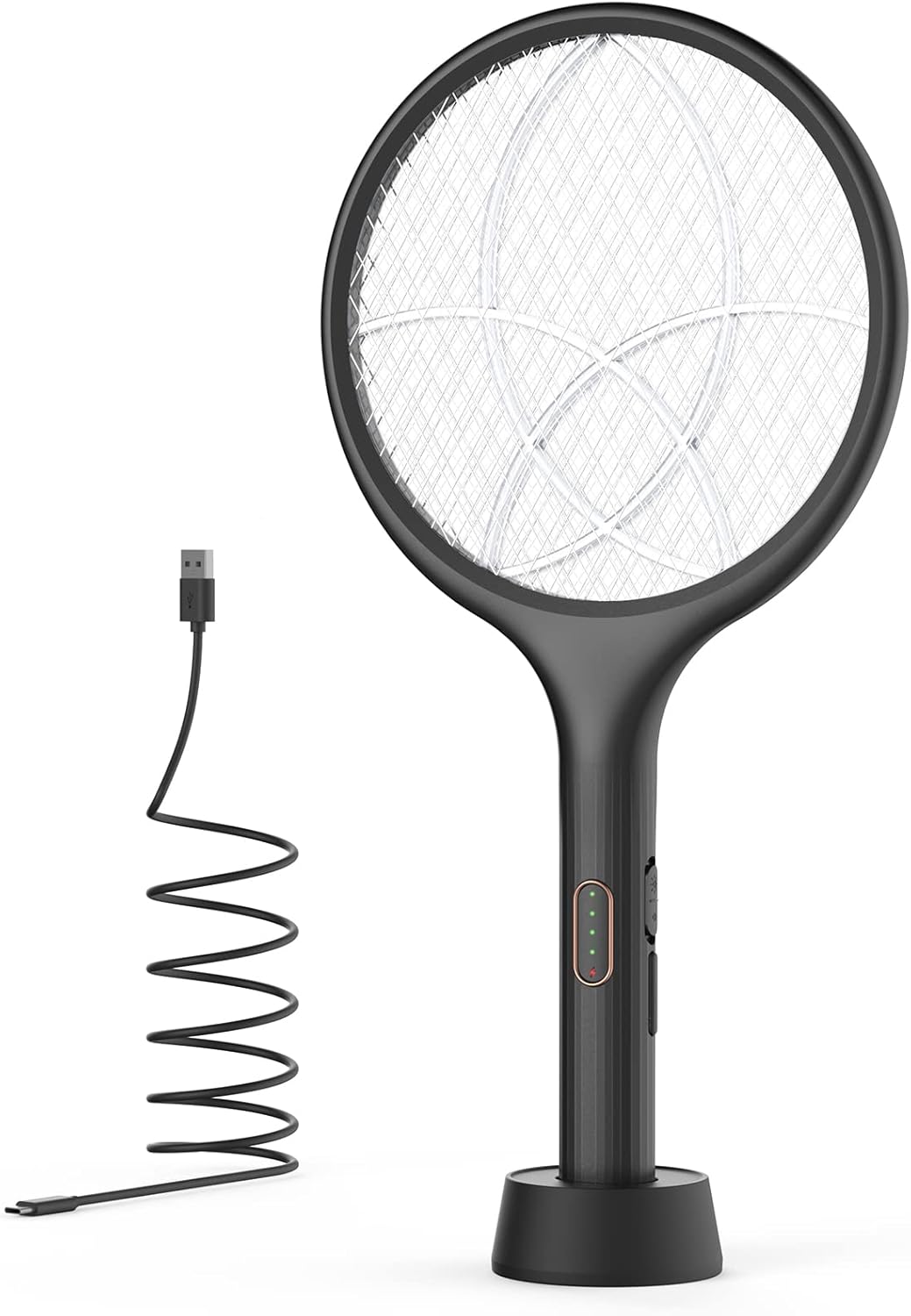 YISSVIC Electric Fly Swatter 3700V Bug Zapper Racket Dual