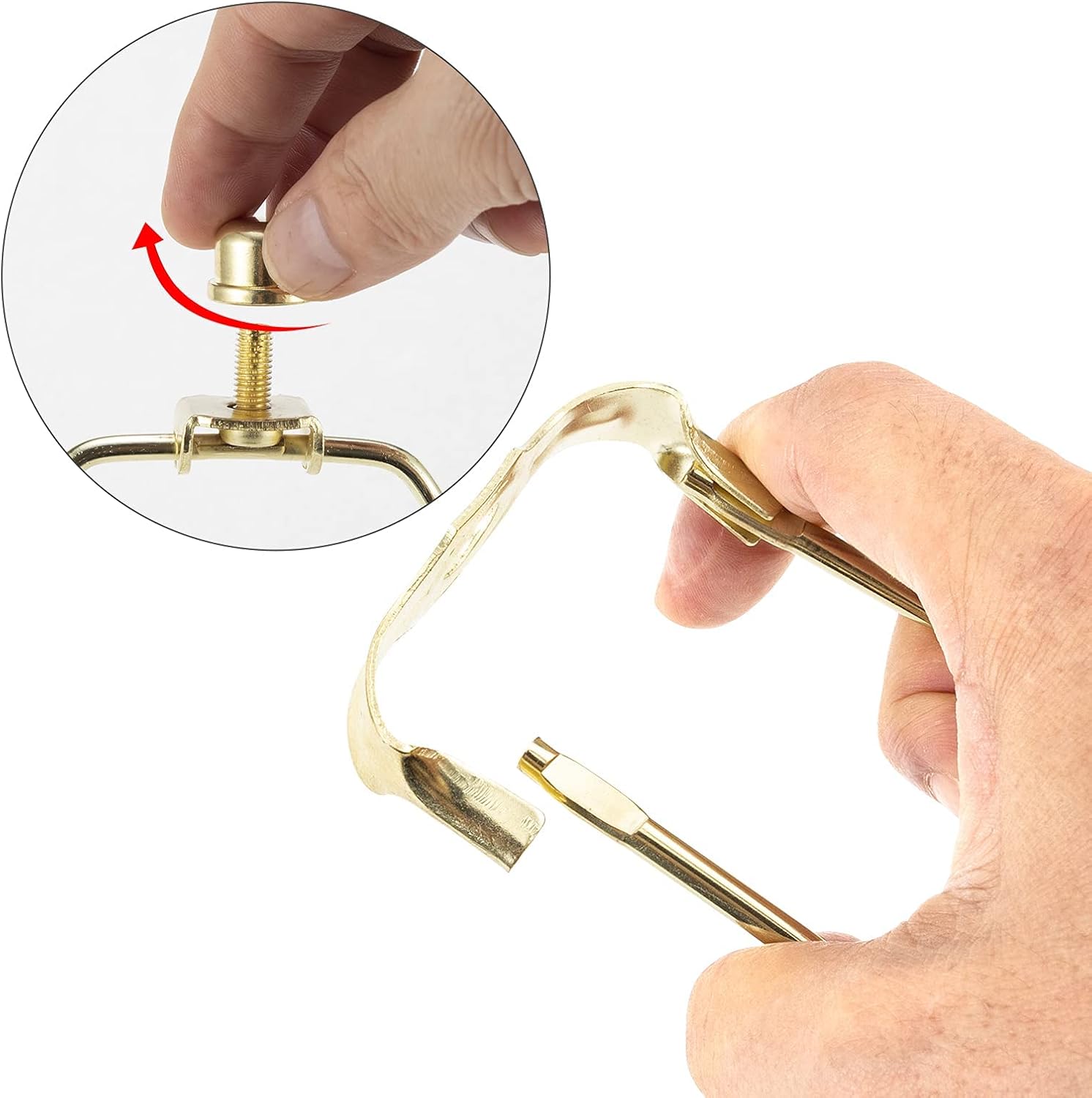Lamp Harp 9 Inch, Polished Brass, Pack 2, Light Duty